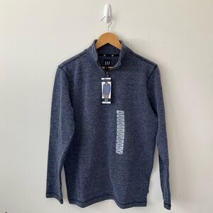 Gap Half Zip Pullover Men's Small Midnight Blue Sweatshirt Long Sleeve New